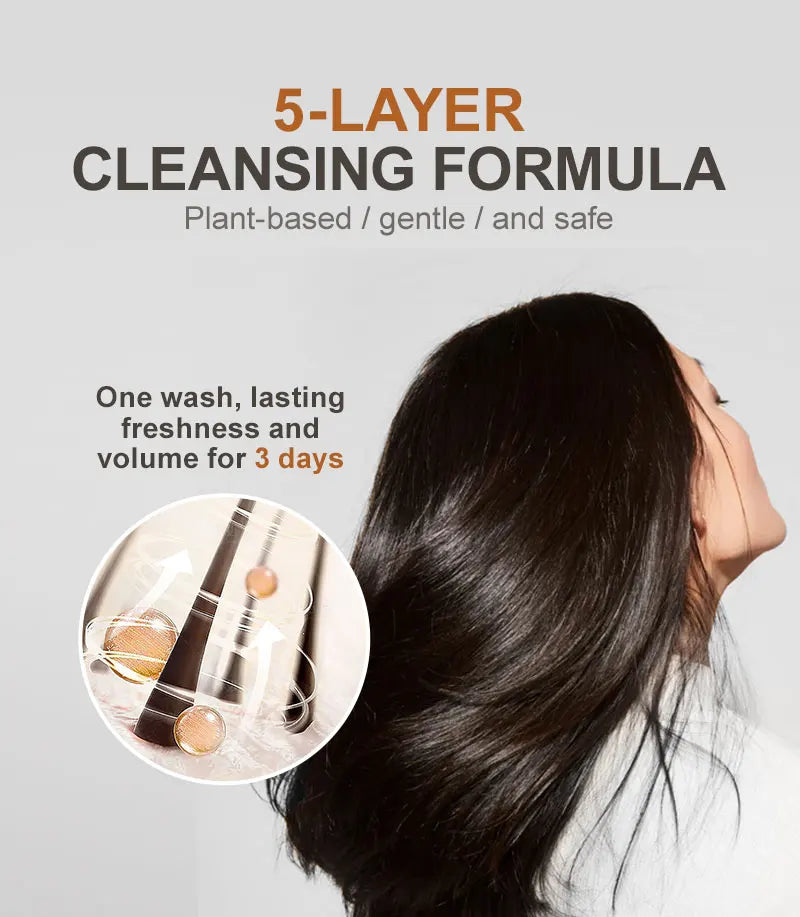 PURC Rosemary Hair Oil and Morocco Argan Oil Shampoo Sets Smoothing Repair Damaged Frizz Hair Care Products for Men Women