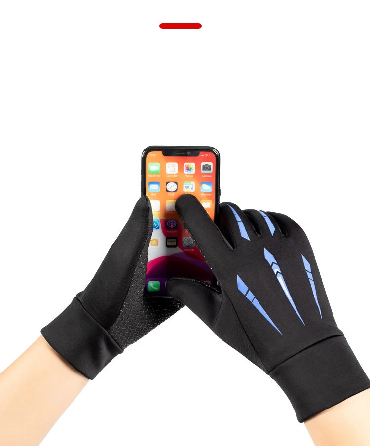 Warm Gloves for Men Motorcycle Winter Windproof Gloves Water-Repellent Cycling Takeaway Touch Screen Fishing Non-slip Gloves