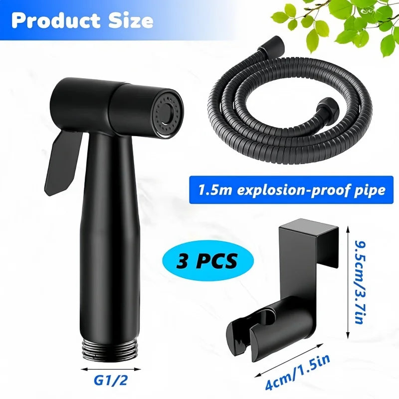 Handheld bidet spray kit with 3-way valve(G1/2 "-3/8")·used for toilet cleaning and personal hygiene