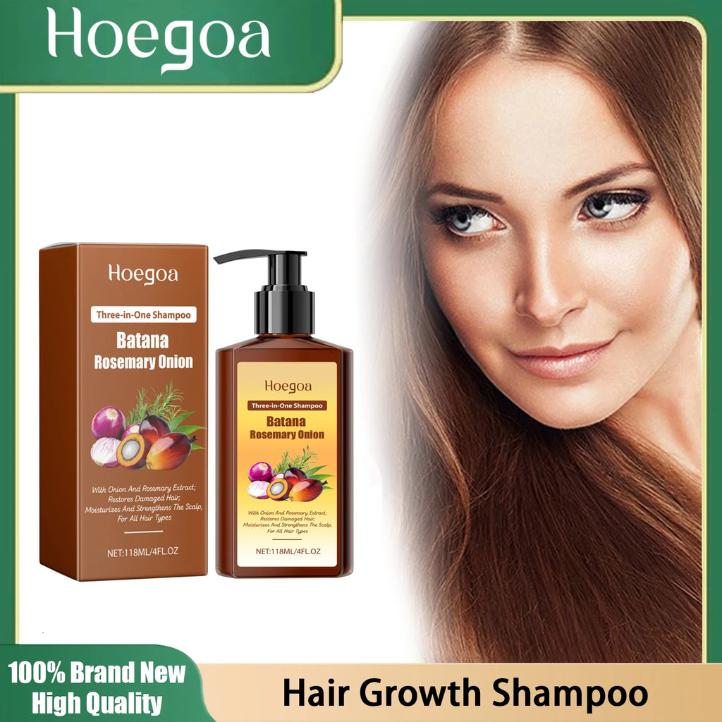 Batana and Rosemary Shampoo for Hair Growth Relieve Frizz Split Ends Broken Damaged Hair Care Products Prevent Hair Loss Shampoo