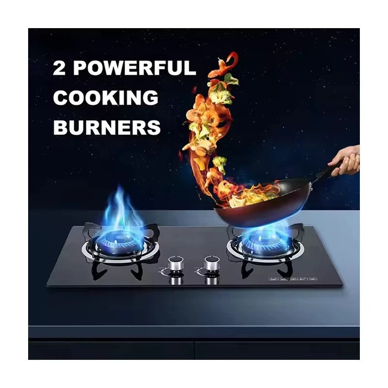 Wholesale Price High Power Gas Stove Advanced Multifunction 2 Burners for Home & Hotel Cooking Energy Efficient Class A