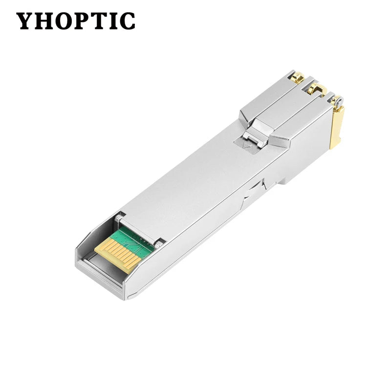 Gigabit SFP + to Rj45 10G/2.5G 30m/100m Copper Modules, Optical Module, Compatible for Cisco, Mikrotik, Ethernet Optic Switch