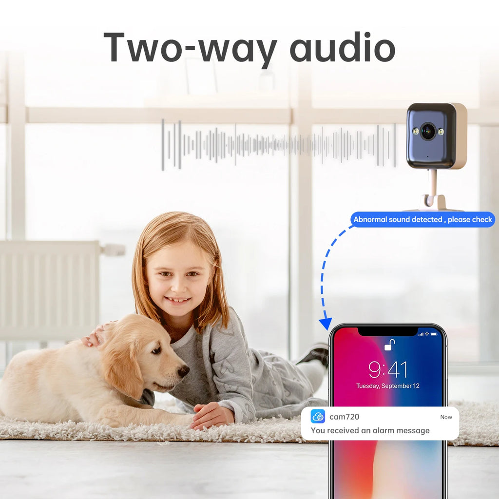 JOOAN 3MP Mini Wifi Camera Outdoor Motion Tracking Security IP Camera 1080P Color Night Waterproof Smart Home Baby Monitor