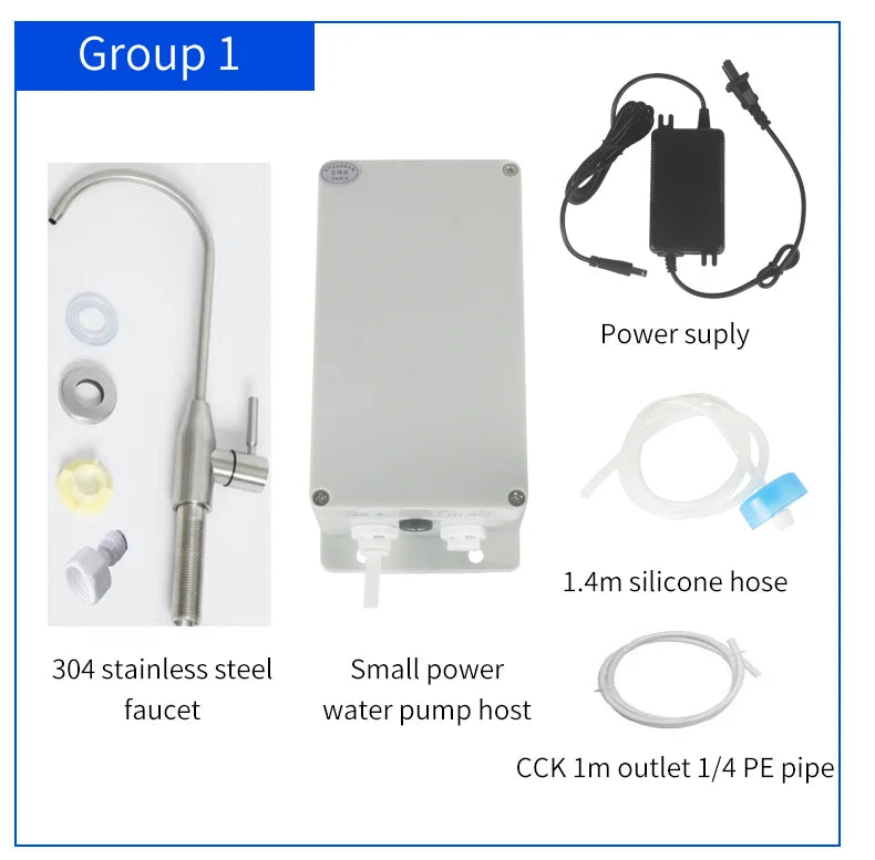 12V RV Electric Galley Water Pump 1.5 L/min Water Suction Pump Water Pump Automatic Faucet Clamp - Boat Caravan Motorhome