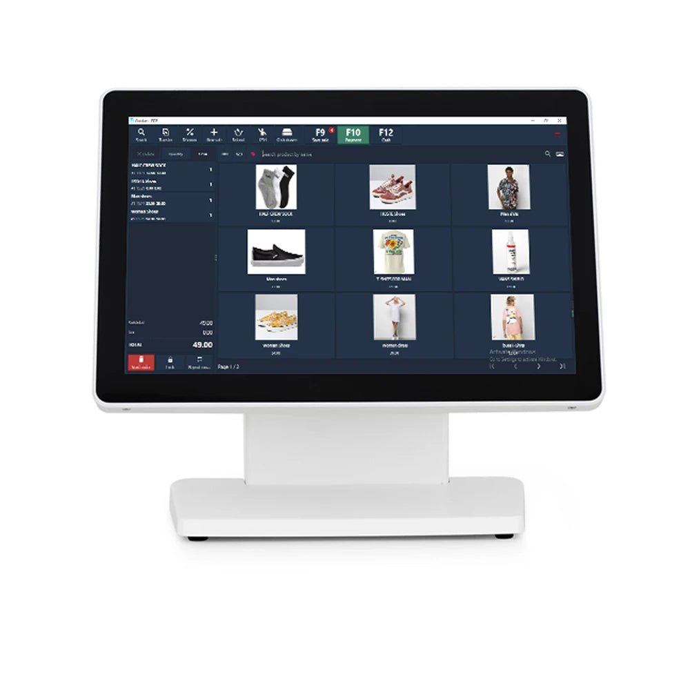ATU&UTV14 Inch Touch Cash Register All in One Win10 System POS Machine for Restaurant, Supermarket  HS-ST54