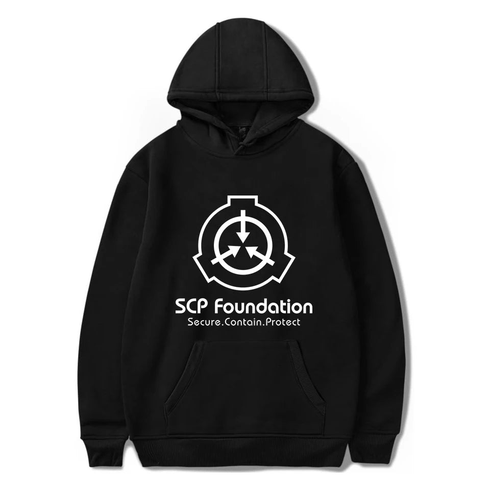 Scp Foundation Hoodie 2025 New Autumn Winter Fashion Men Women Soft Warm Casual Sweatshirt Black Comfortable streetwear