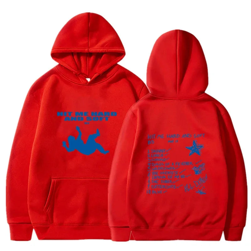 New Spring Autunm Men's Hoodies Billie Hit Me Hard and Soft Printed Women Sweatshirt O-neck European Size Casual Pullover Hoody