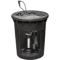 Brand New 1/2  Pre-Plumbed Sump Pump System with Vertical Float Switch 18"L x 18"W x 24"H 48.4 pounds US shipping