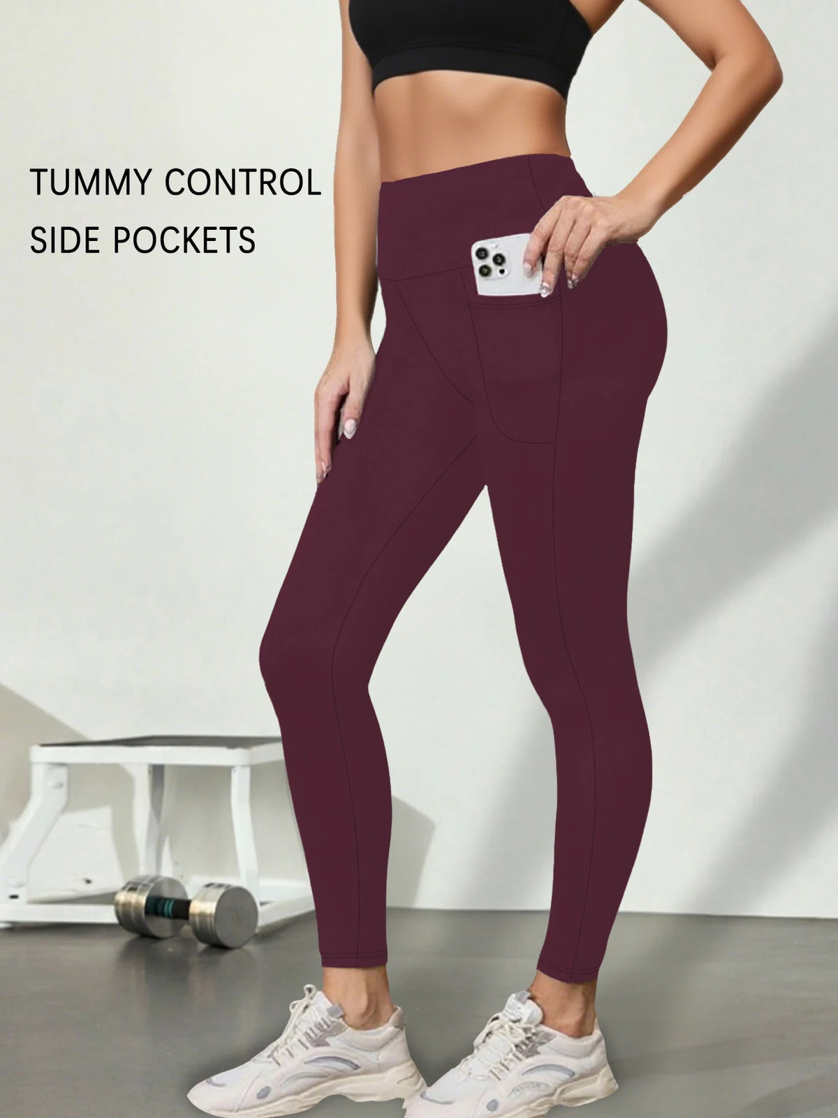 Women's Super Soft Leggings with Pockets, High Waisted Tummy Control for Yoga Workout and Casual Lounge Wear Comfort