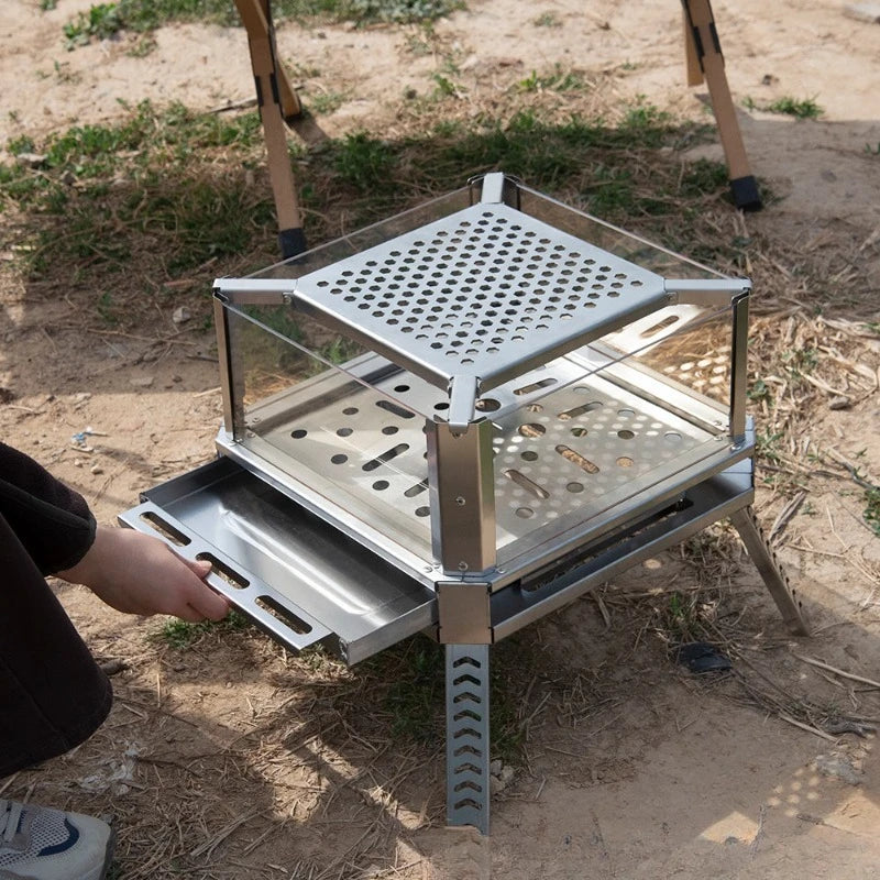 Tent Stove Camping Firewood Household Outdoor Water Firewood Gas Tank Cassette Heating Tea