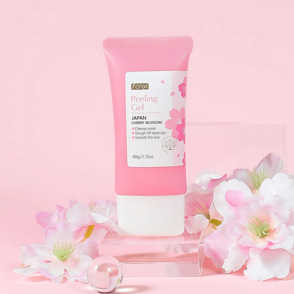 Facial Exfoliating Gel Deep Pore Cleansing Face Scrub Brightening Moisturizing Soothing Skincare Dry Oily Combination Skin