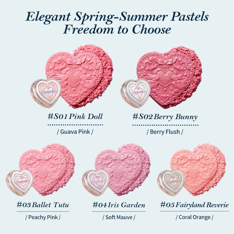 Flower Knows Bunny Garden Collection Embossed Blush