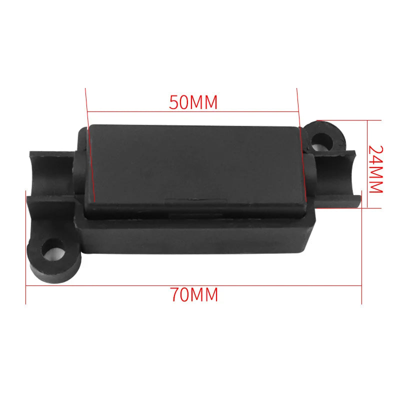 Universal Automotive Car Air Conditioning 1 Way Fuse Box Small Fork Bolt Fuse Holder 60V 36V 24V 12V Fuse Base 100A Black ANS-H2