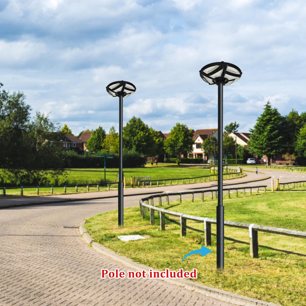 High Brightness Solar Garden Light 444 LED 3 Color Modes Dusk to Dawn Outdoor Solar Street Lamp IP65 Waterproof for Yard Patio