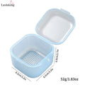 Nail Drill Bits Disinfection Box Double Layer Filtration Cleaning Box Manicure Storage Case Nail Brush Cleaning Container