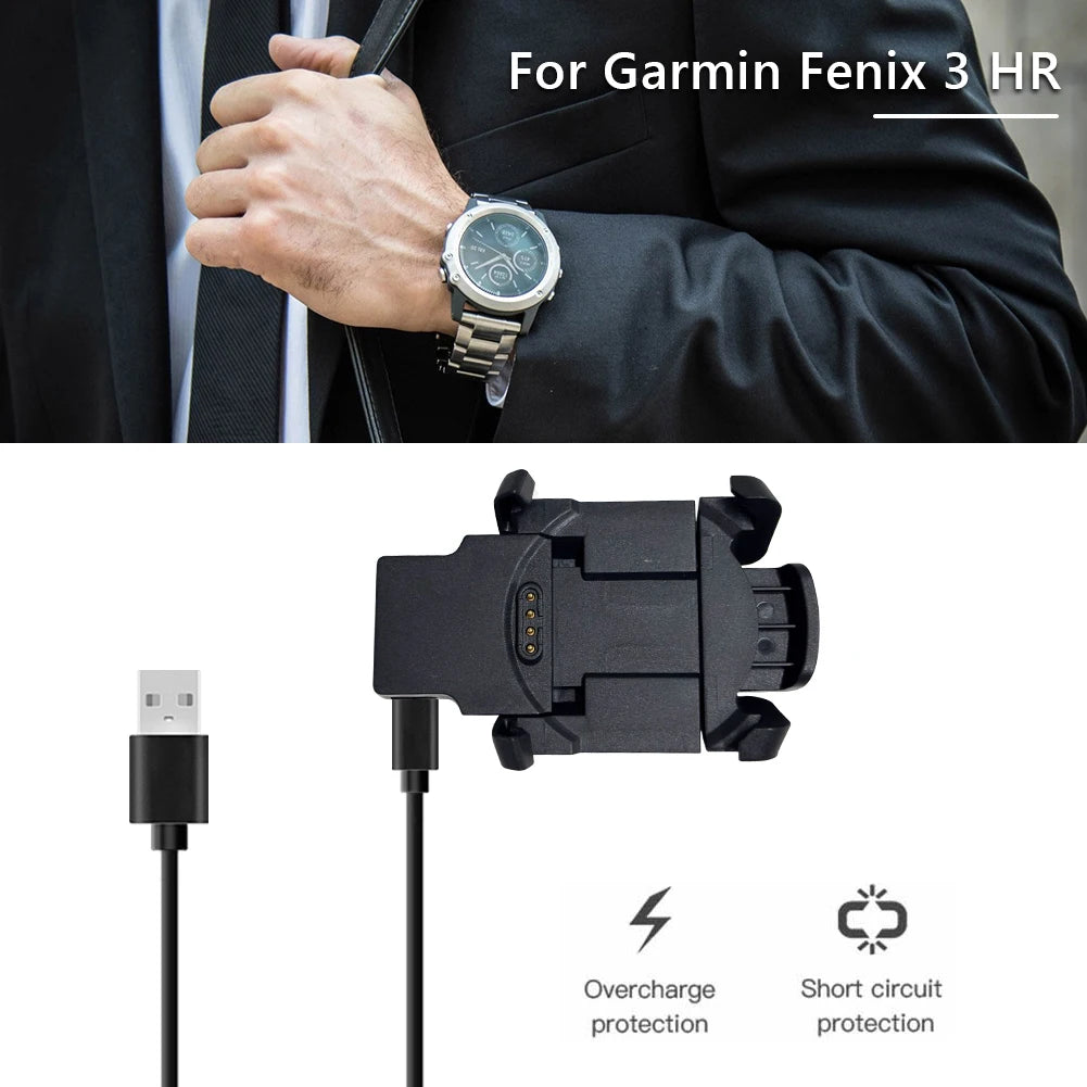 Smartwatch Clip Charging Dock for Garmin Fenix 3/Fenix 3 HR/Fenix 3 Sapphire Sport Watch Charger Power Supply Adapter Stand