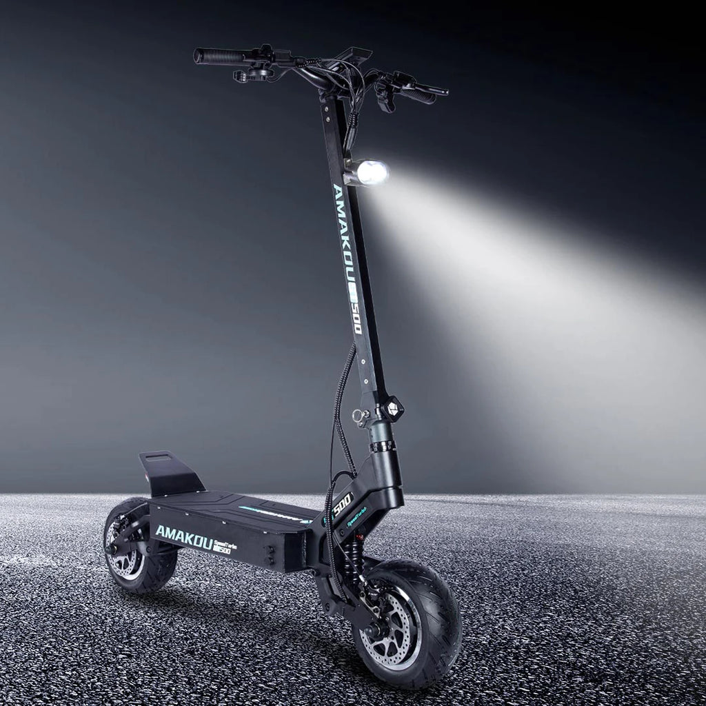 Amakou 11-inch 9000w 72v 40ah 105km/h 120km Range Alloy Frame TFT LCD Screen Dual Motors Powerful Electric Scooter For Adults