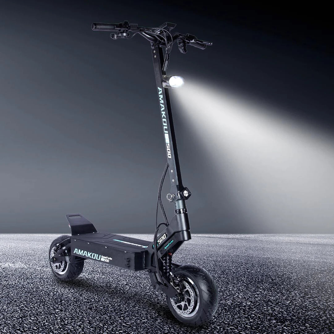 Amakou 11-inch 9000w 72v 40ah 105km/h 120km Range Alloy Frame TFT LCD Screen Dual Motors Powerful Electric Scooter For Adults