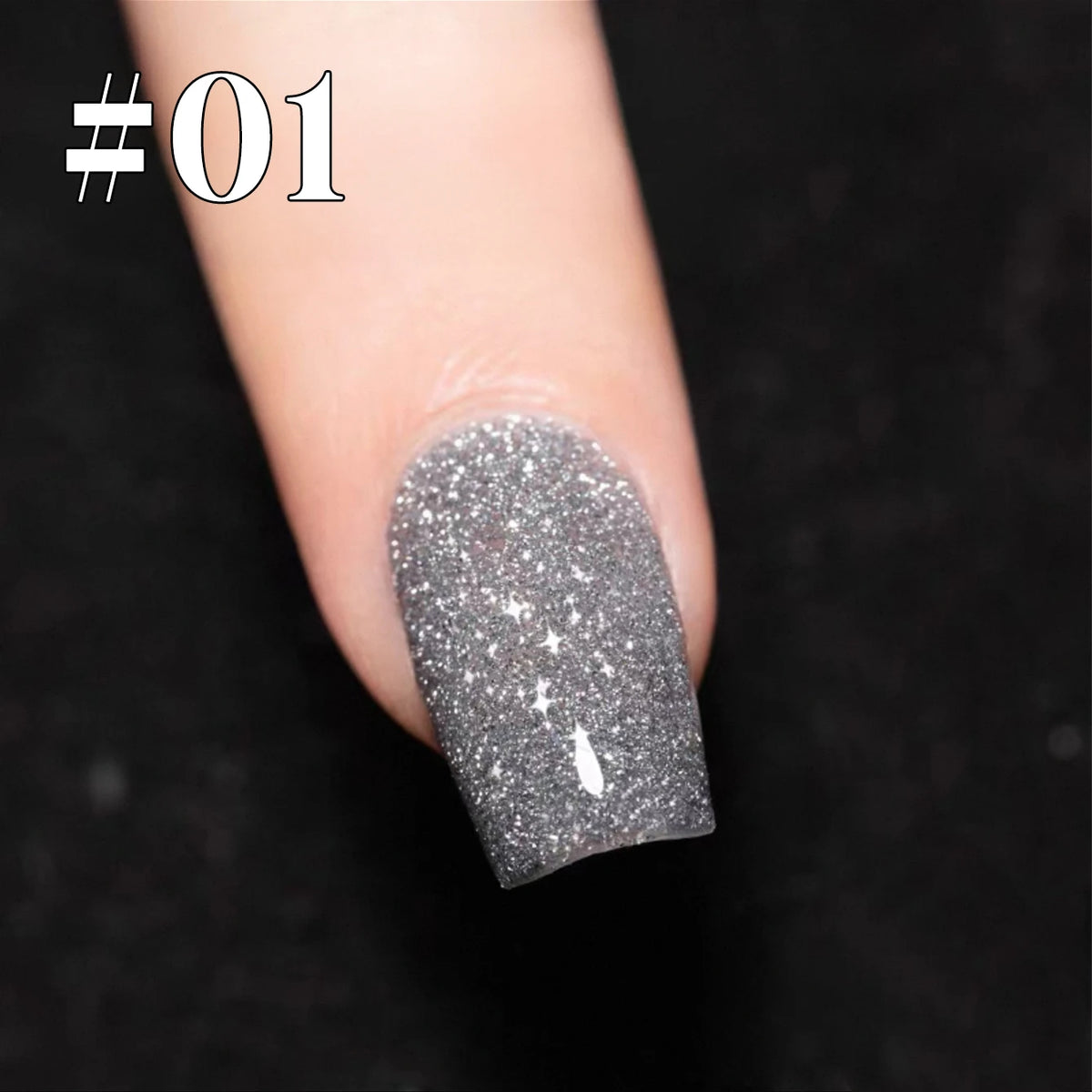 1-12pcs Wine Red Flash Crushed Strobe High Density Diamond Glitter Gel Nail Polish Black Nails Red Nails White Nails