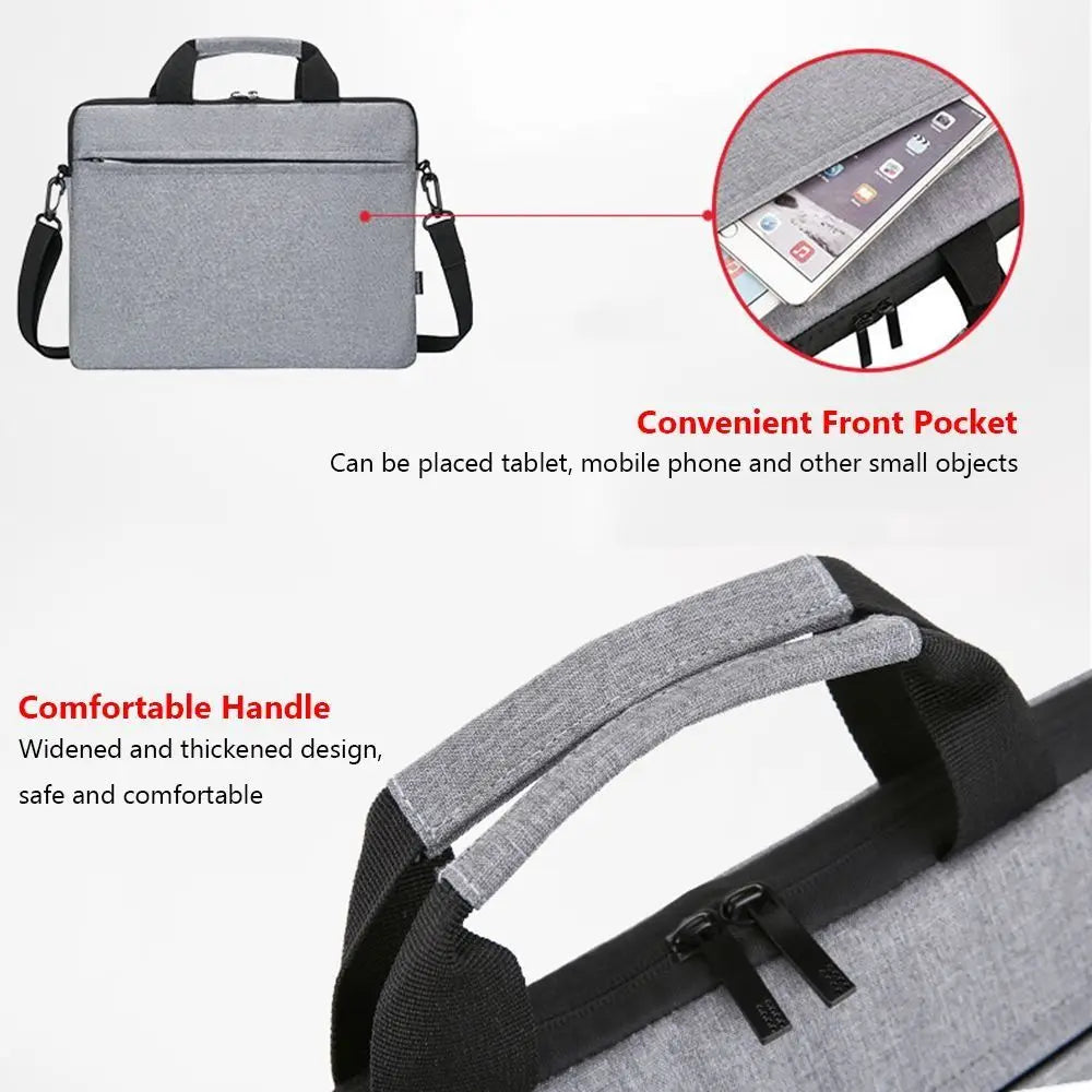 Universal Laptop Sleeve Case Shockproof Large Capacity Laptop Handbag Ultra Thin Business Notebook Cover Tablet Protective Pouch