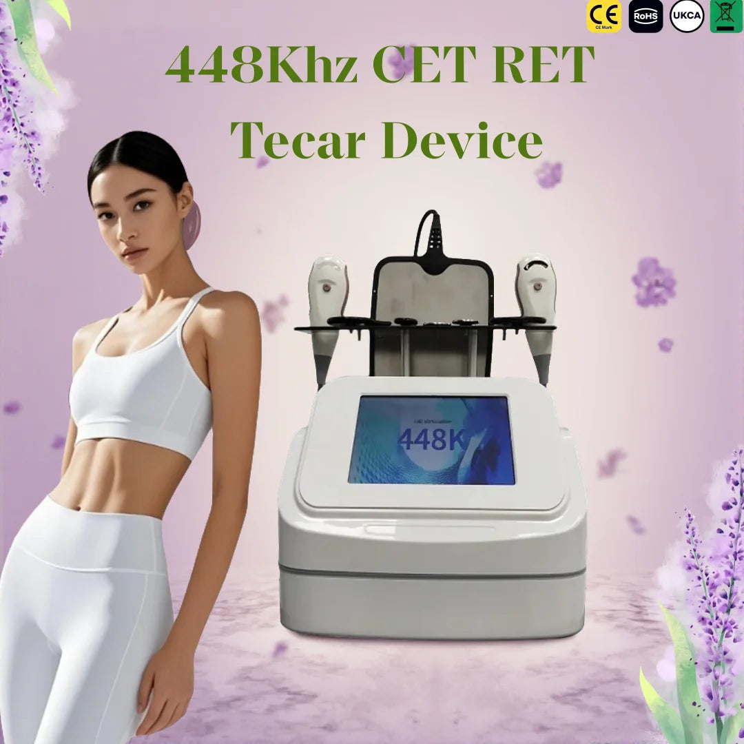 448KHZ Tecar Therapy RET CET JDM Diathermy Machine Pain Relief Body Sliming Weight Loss Skin Deep Health Care System Portable EC