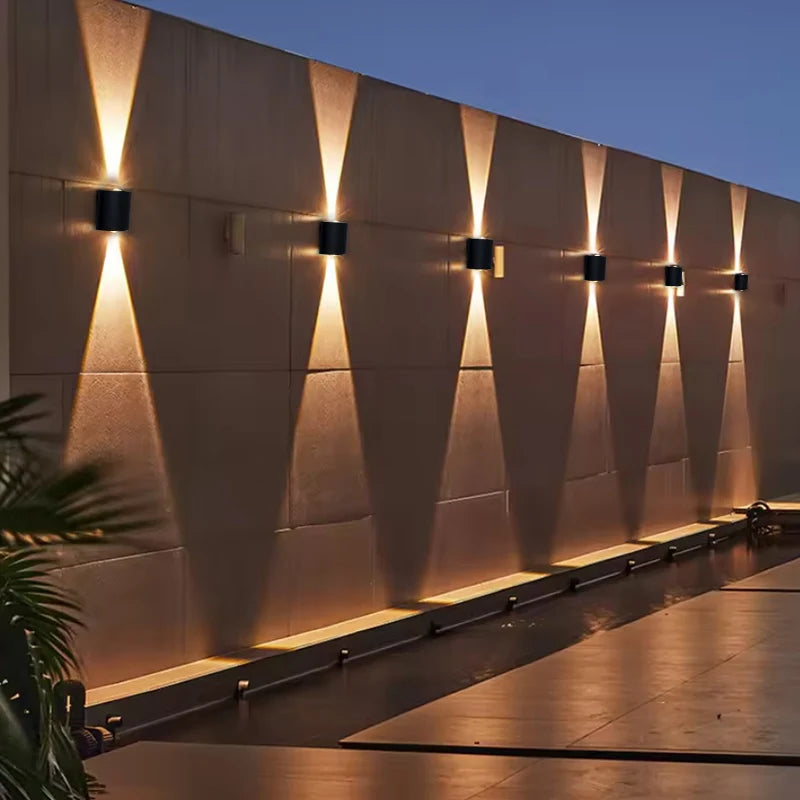 LED Wall Light Waterproof Outdoor Indoor Lighting IP65 AC100-240V Up and Down LED Wall Lamp 2w 4w for Garden Stair Night Light