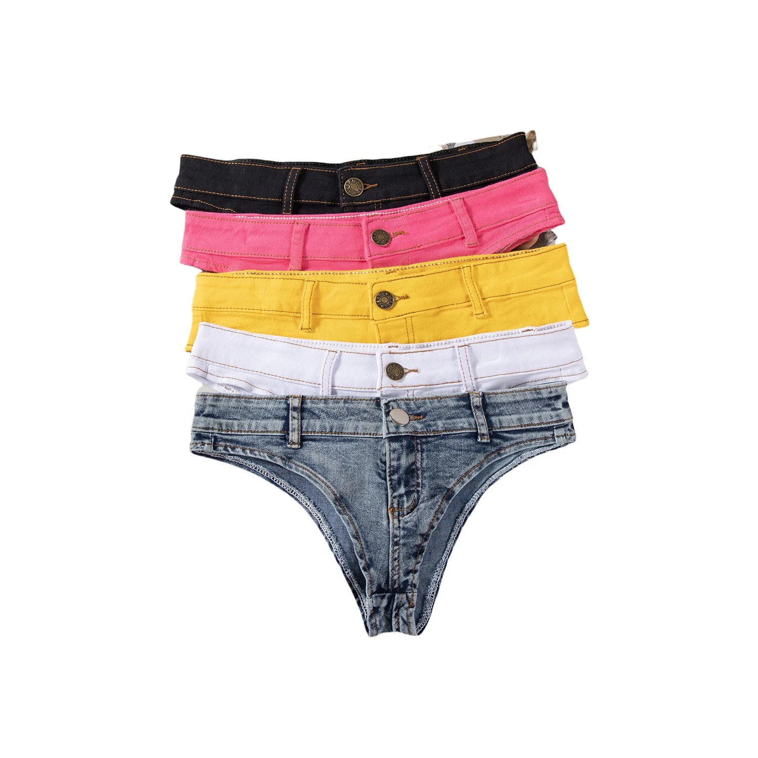 Sexy Low Waist Mini Denim Shorts Women Summer Beach Short Pants Jeans Woman Fashion Womens Club Party Jean Micro Shorts LTMW