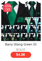 Barry.Wang Luxury Silk Mens Shirts Jacquard Floral Long Sleeve Formal Casual Breathable Male Blouses Wedding Business Prom Gift