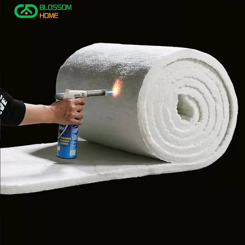 NEW 1650℃ High Temperature Resistance Zirconium Bearing Ceramic Fiber Blanket Fire Resistant Insulation Cotton 50mm 60mm Thick