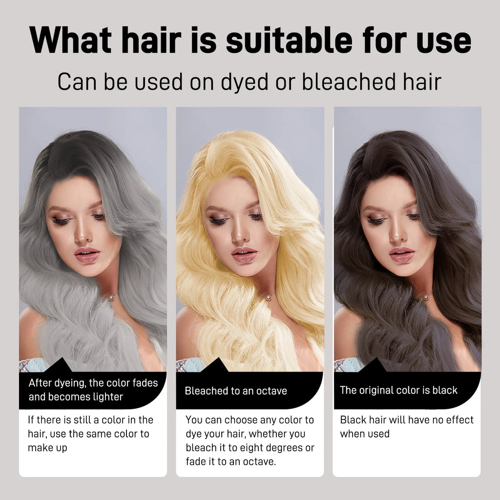 Silver color fixing shampoo cleansing hair color cleaning shampoo
