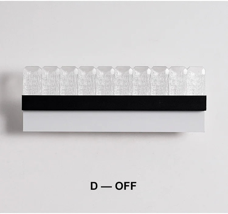 16W Creative Acrylic Textured Led Wall Light Bedroom Living room Aisle Light Long Strip New Design Art Decorative Ambient Light