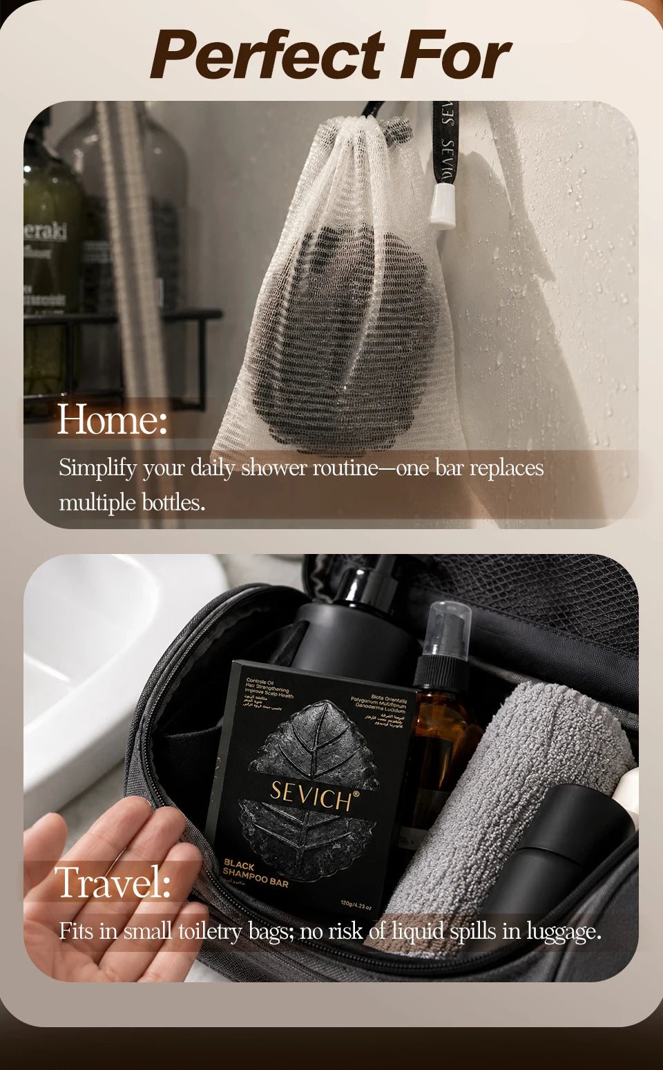 Natural Herbal  Solid Hair Shampoo 120g Strengthen Hair Roots Black Hair Soap Oil Control Anti Dandruff Hair Bar Daily Use