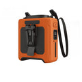 14500mAh Portable Waist Fan one-way Airflow Outlet Turbo Motors with Four Clips Emergency Flashlight Power Bank for Outdoor