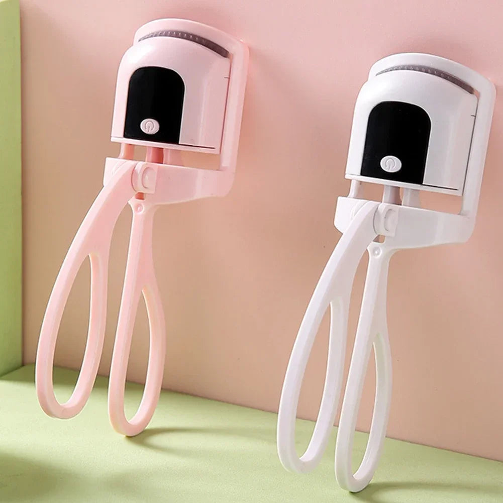 Electric Heated Eyelash Curler USB Rechargeable Eyelashes Curler Quick Heating Natural Curler Long Eyelash Lasting Makeup