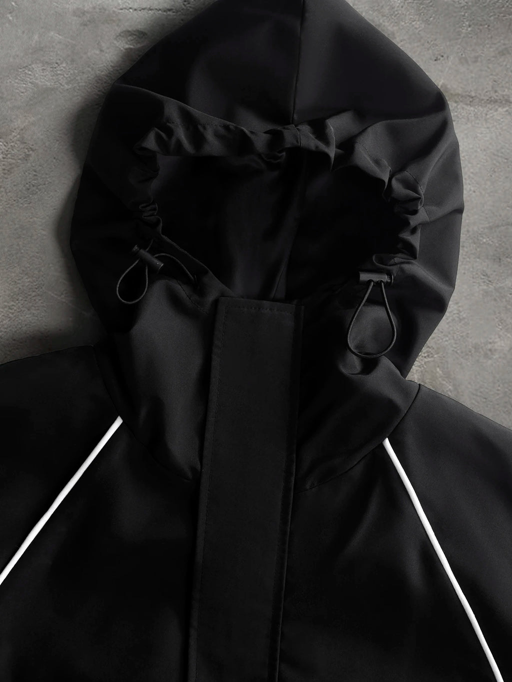 Men's & Women's Cropped Hooded Jacket Y2K Racing Color Block Zip‑Up Streetwear Windbreaker Outerwear S‑2XL