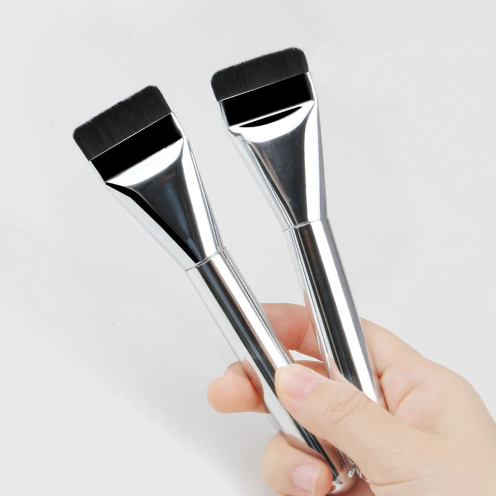 Ultra Thin Foundation Brush Lightweight and Thin Face Contour Brush Flat Contour Brush Blending Foundation Cream Makeup Brushes