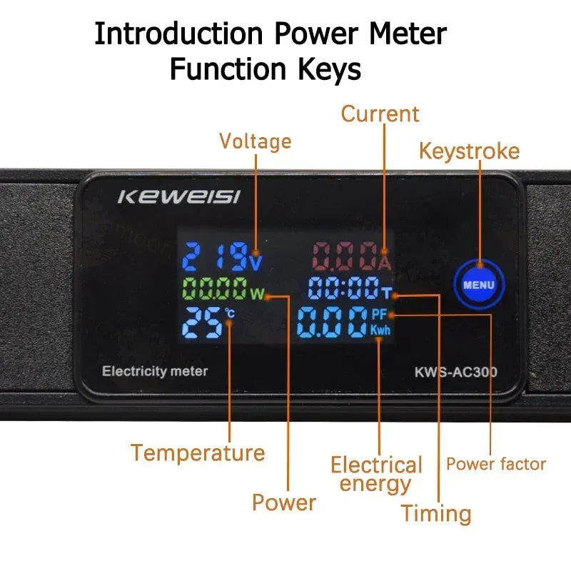 EU Power Strip Power Energy Volt Watt Kwh Meter 2/3/4/5/6/7/8/9/10/11Ways EU Socket extension electrica C14 interface