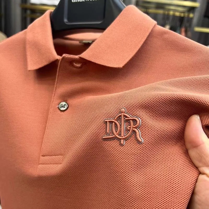 100% pure cotton high-end short sleeve men's polo shirt summer designer luxury brand embroidered Paul T-shirt fashion men's wear