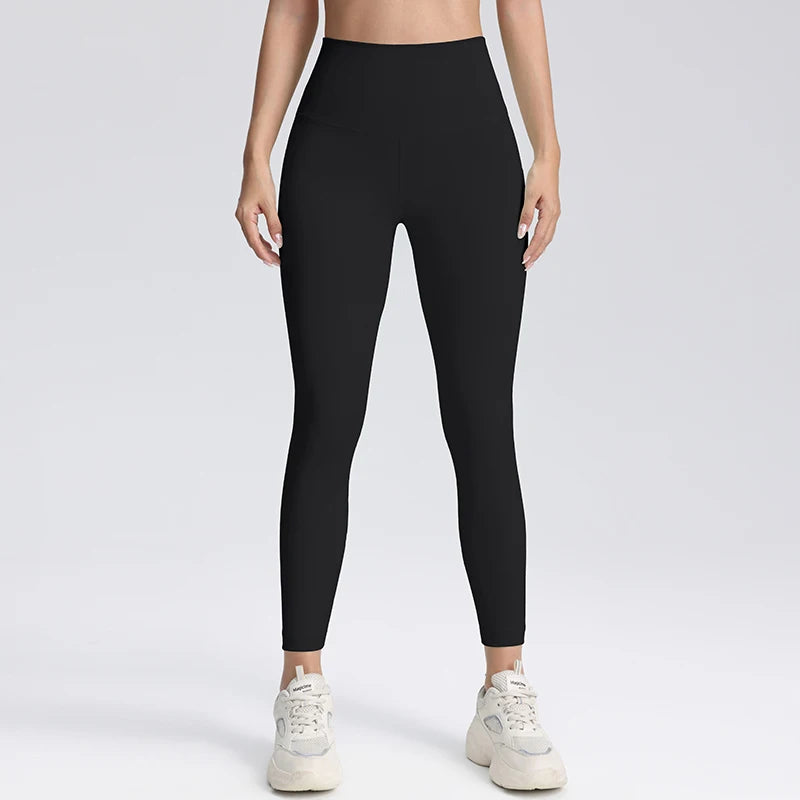 High Waisted Compression Leggings Hip Lifting Yoga Pants Women's Sports and Fitness Tight Cropped Pants
