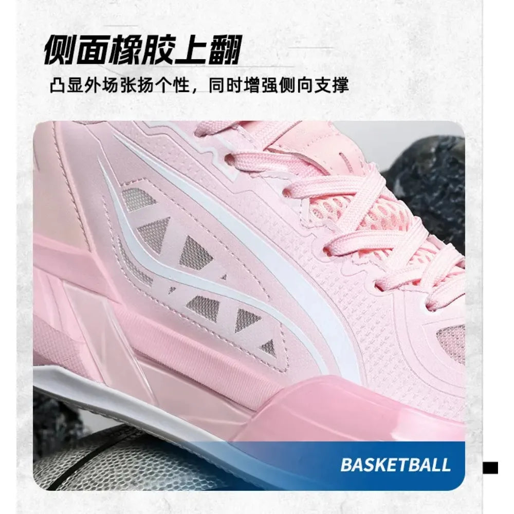 Light Speed Basketball Shoes for School Competition Youth Men's Sports Shoes Anti Shock Wear Resistant Breathable PU Mesh