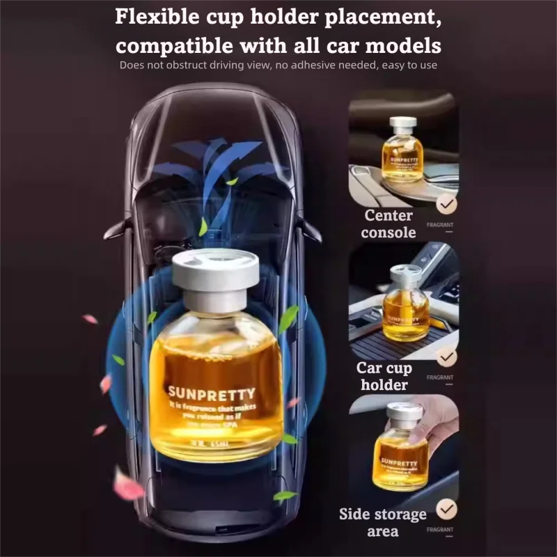 New Update Car Perfume Air Freshener Safe Liquid Decoration Car Air Freshener Essential Oil Diffuser  Durable Deodorant Gel 65ml