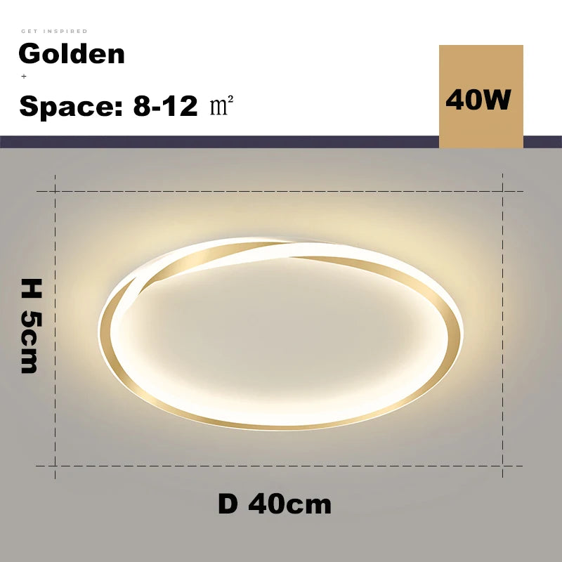 Modern LED Room Decoration Ring Ceiling Light Living Room Bedroom Dining Room Ceiling Lamp Indoor Lighting Decorative Lamps