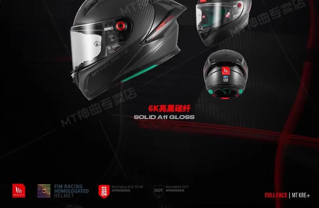 MT KRE+ Carbon Fiber Motorcycle Helmet ECE DOT Approved Full Face Professional Racing Off-road Helmet Cascos Para Moto for FIM