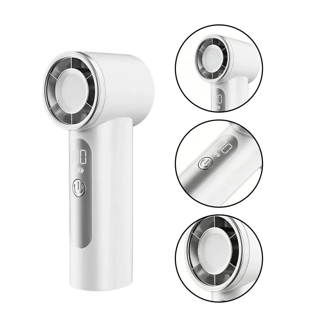 Air Cooler High-speed Handheld Fan Quiet Operation Waterproof USB Rechargeable Fan Long-lasting Strong Wind Fan Desktop