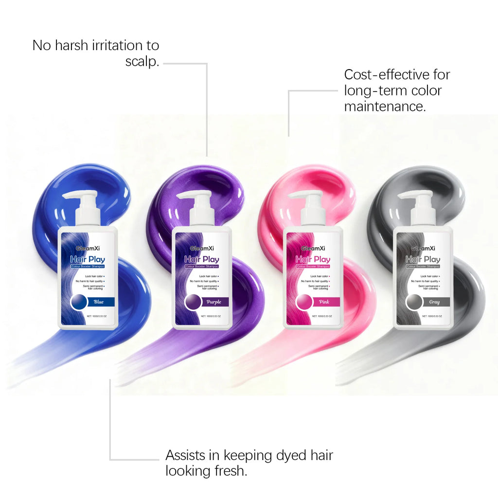 Hair Coloring Shampoo Color Enhance Hair Dye Protection Fade Yellow After Bleach Hair Non-Irritating Fixing Hair Dye Shampoo