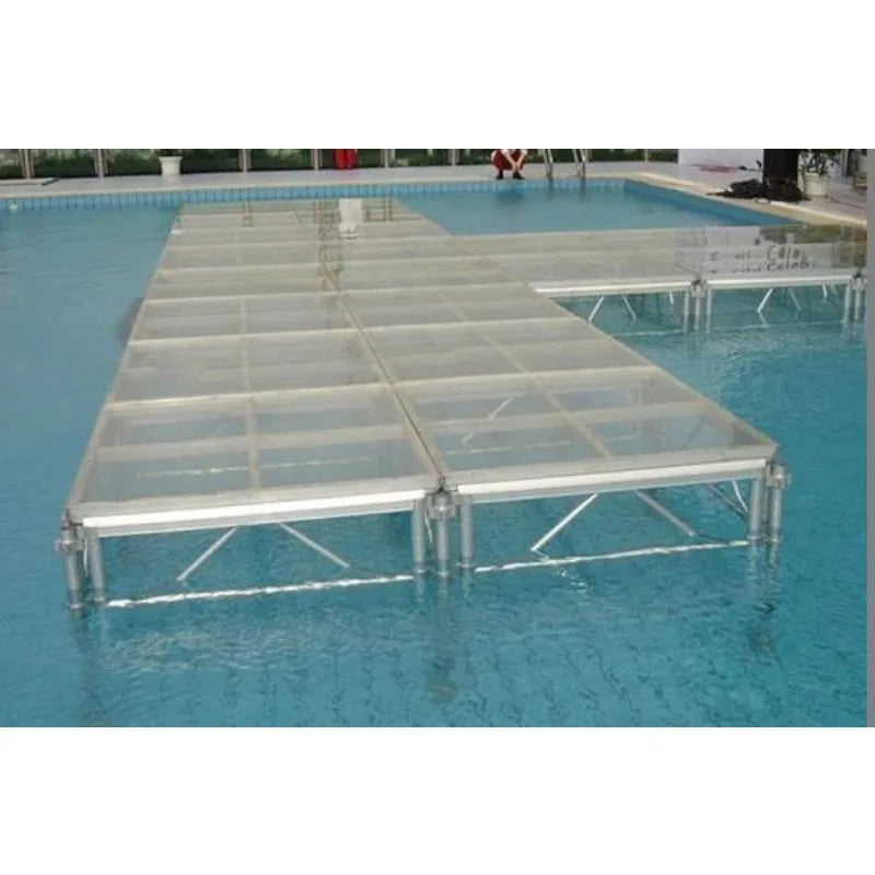 Pool Stage Height Adjustment Outdoor Performance Aluminum Alloy