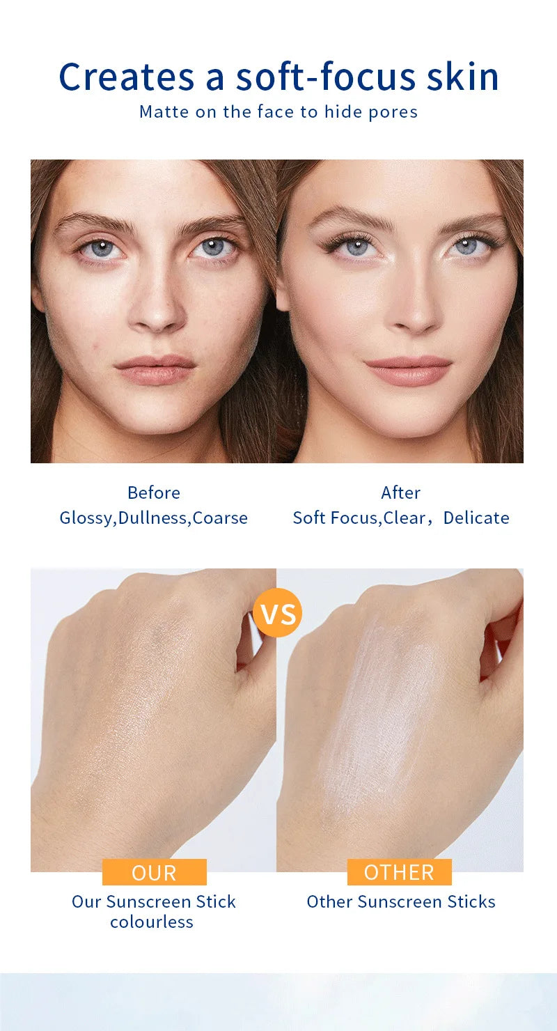 Sunscreen stick Body Face Spf 50+ UV Protective Cream Sunburn Repair Cream Sun Block Isolation Cream Moisturizing Skin Care