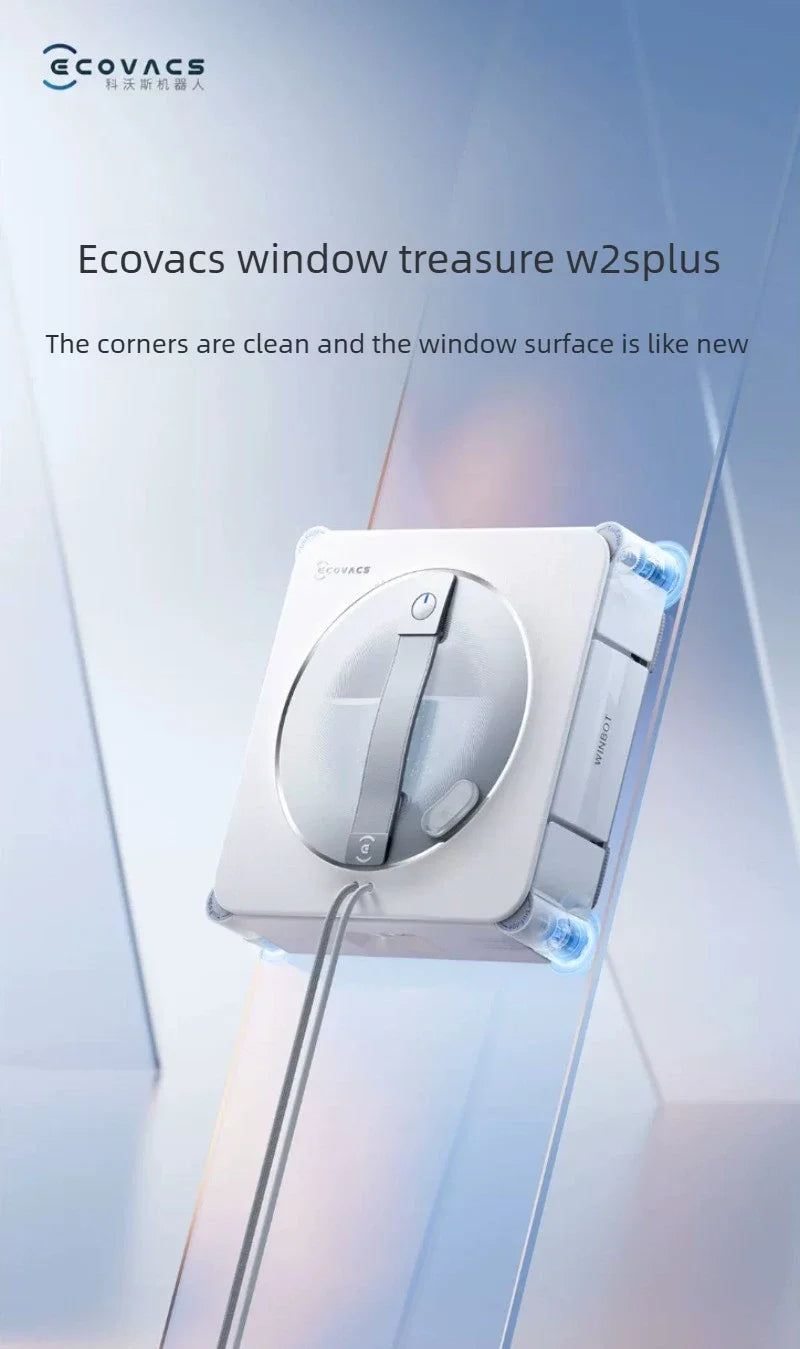ECOVACS W2S PLUS Window Cleaning Robot Multi Functional Automatic Electric Window Glass Cleaner Smart Cleaning Machine