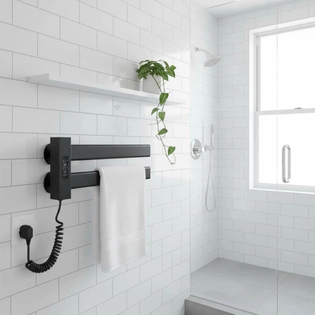 Smart Towel Heating Rack easy Installation Electric Towel Warmer Quick Dehumidifying Lavatory Heater