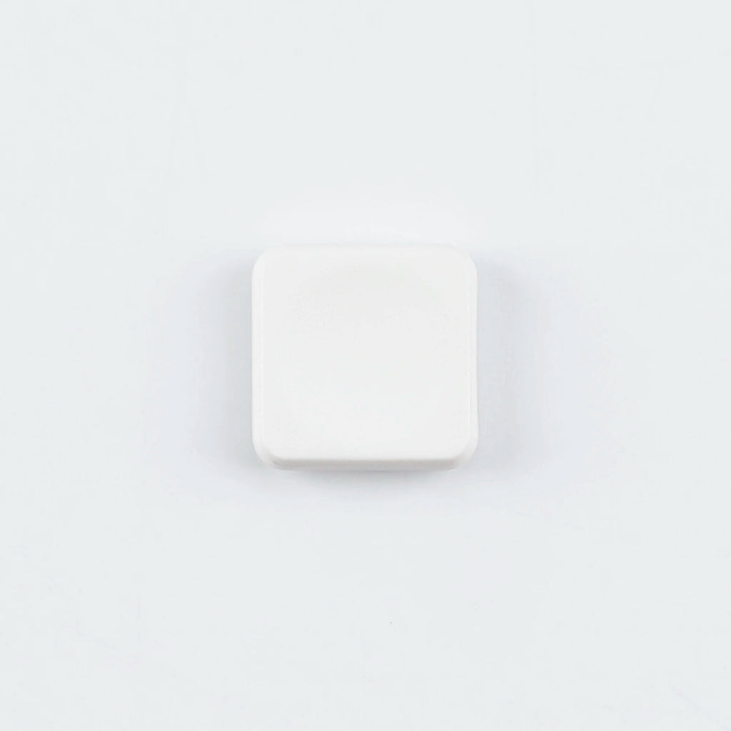 YMDK Square Round 1u Low Profile Blank Black White Keycaps PBT Material DIY for 1350 Switches Mechanical Keyboard